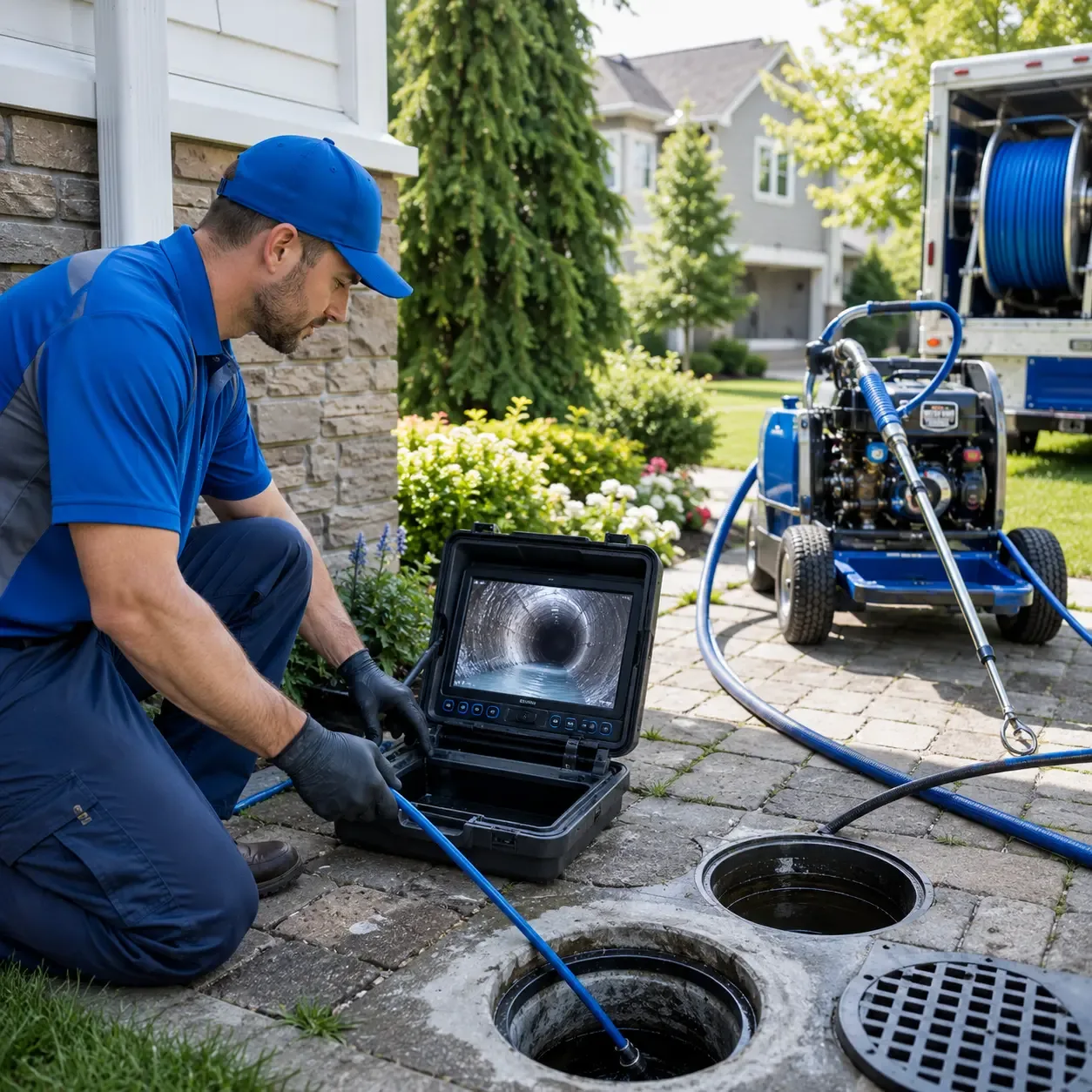 Outdoor drain cleaning professionals serving Kingsley, PA